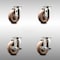 Service Caster 4 Inch 316SS High Temp Glass Filled Nylon Swivel Top Plate Caster Brakes, 2PK SCC-SS31620S414-GFNSHT-2-TLB-2 - alternate 1